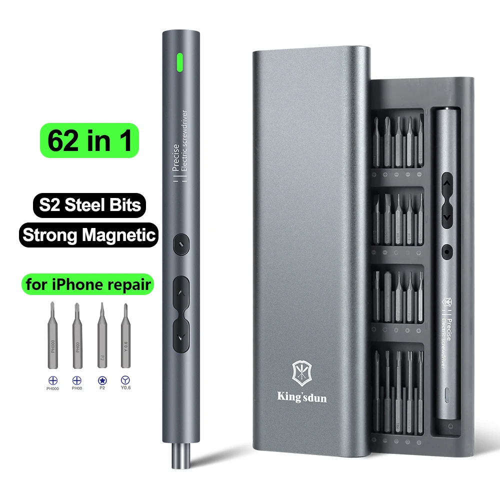 Electric Screwdriver Rechargeable Usb - Набор прецизионных электрических отверток 62/6 в