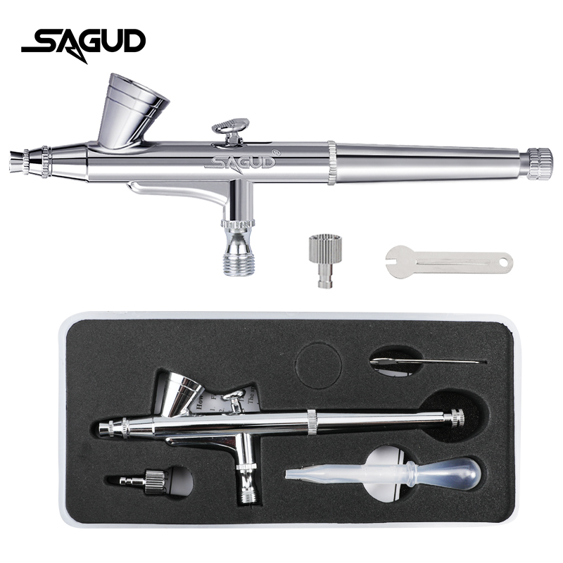 Airbrush Kit With Mini Compressor - Модель аэрографа SAGUD SD-135 0,2 мм,