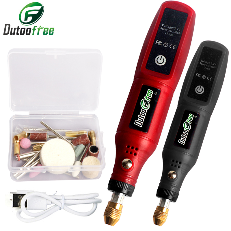 Cordless Rotary Tool Kit Accessories - USB беспроводной роторный набор инструментов деревообрабатывающая