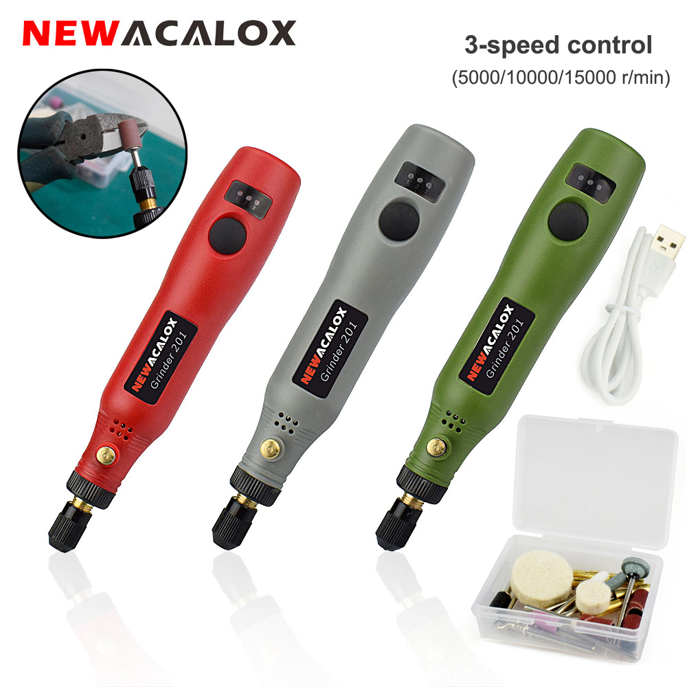 NEWACALOX Беспроводной набор в – обзор и цена Cordless Rotary Tool Kit Accessories