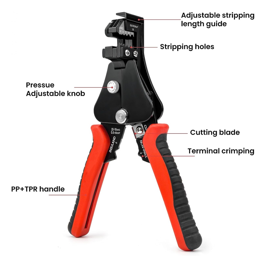 Автоматический инструмент для  – обзор и цена Automatic Wire Stripper Cutter