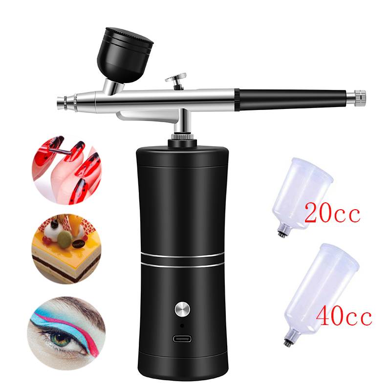 Аэрограф для дизайна ногтей, п – обзор и цена Airbrush Kit With Mini Compressor