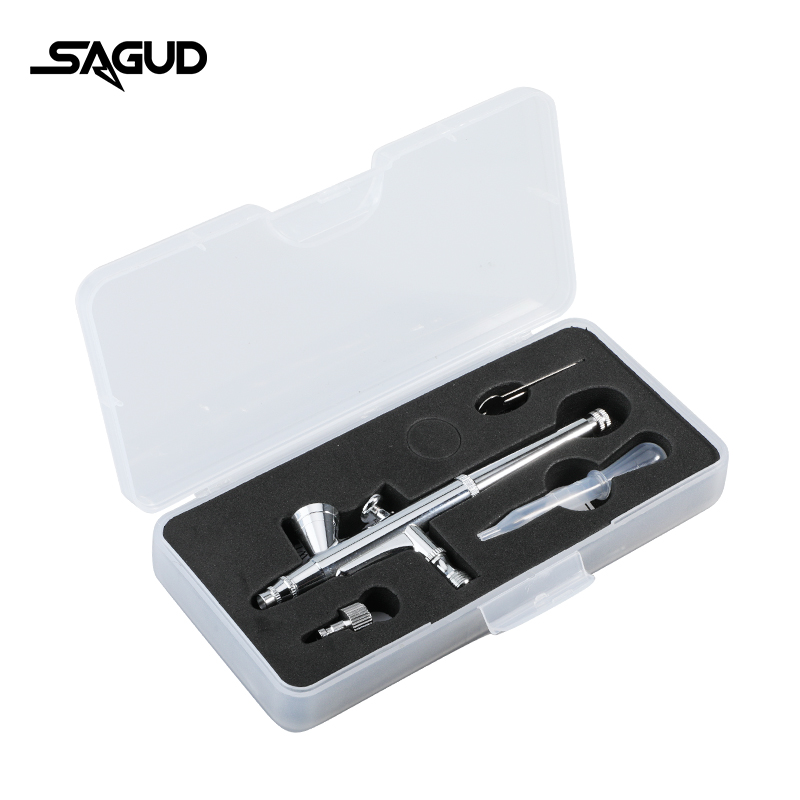 Модель аэрографа SAGUD SD-135  – обзор и цена Airbrush Kit With Mini Compressor
