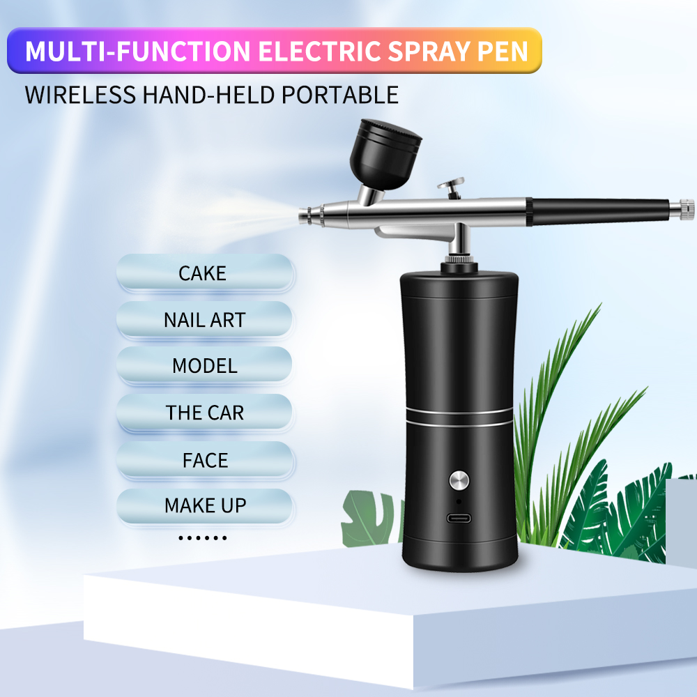 Портативный перезаряжаемый бес – обзор и цена Airbrush Kit With Mini Compressor