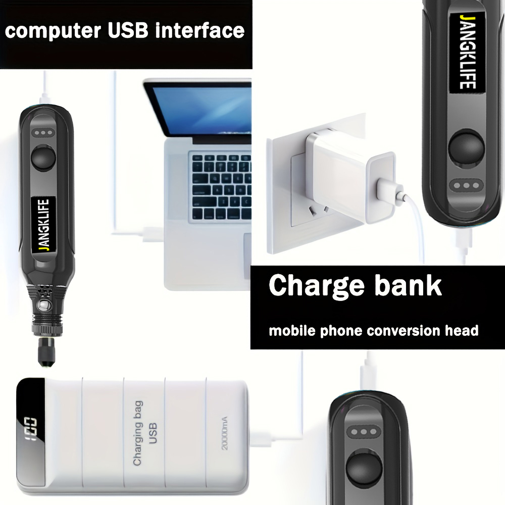 JANGKLIFE USB беспроводной рот – обзор и цена Cordless Rotary Tool Kit Accessories