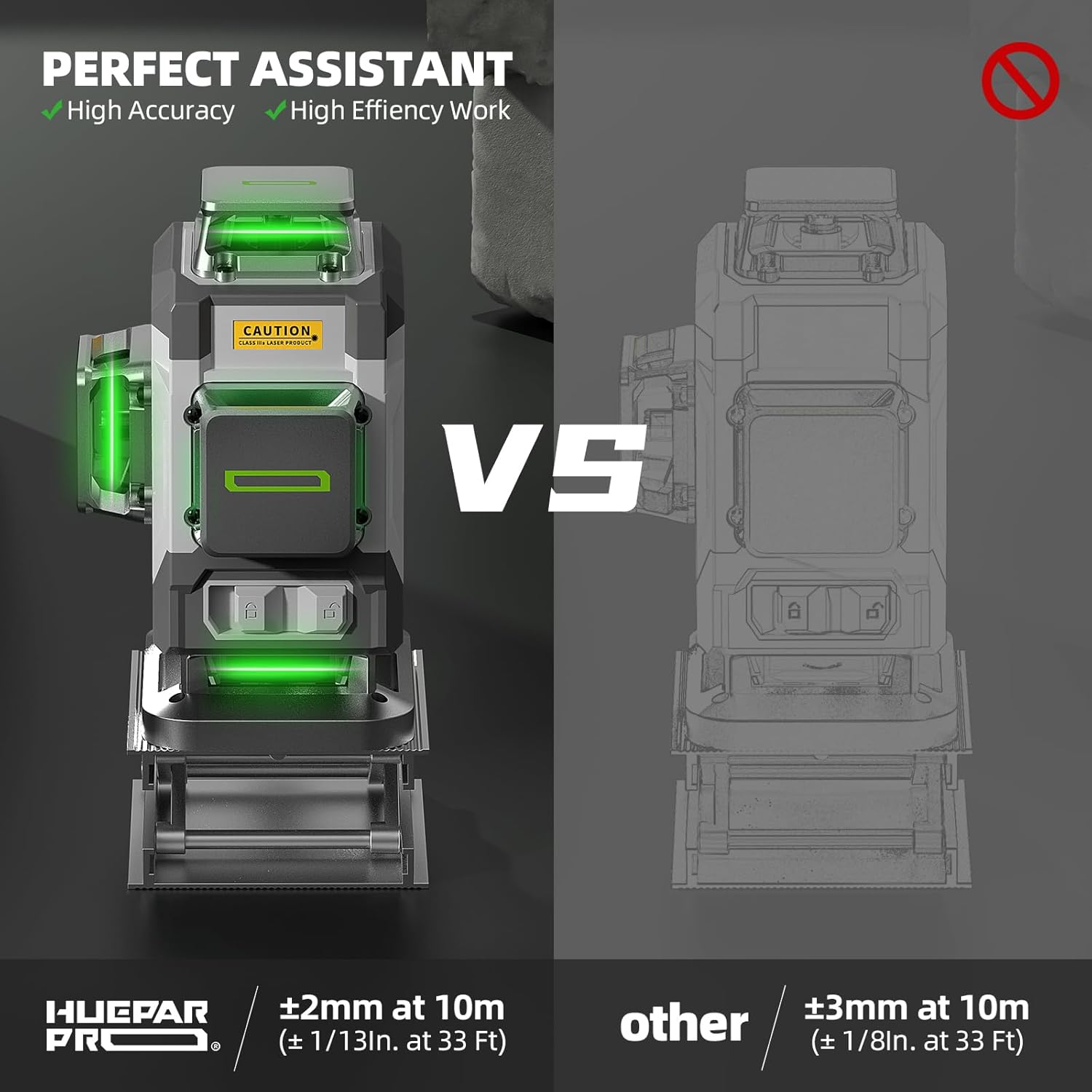 Huepar Professional 4D перекре – обзор и цена Laser Level 16 Lines 4D Green