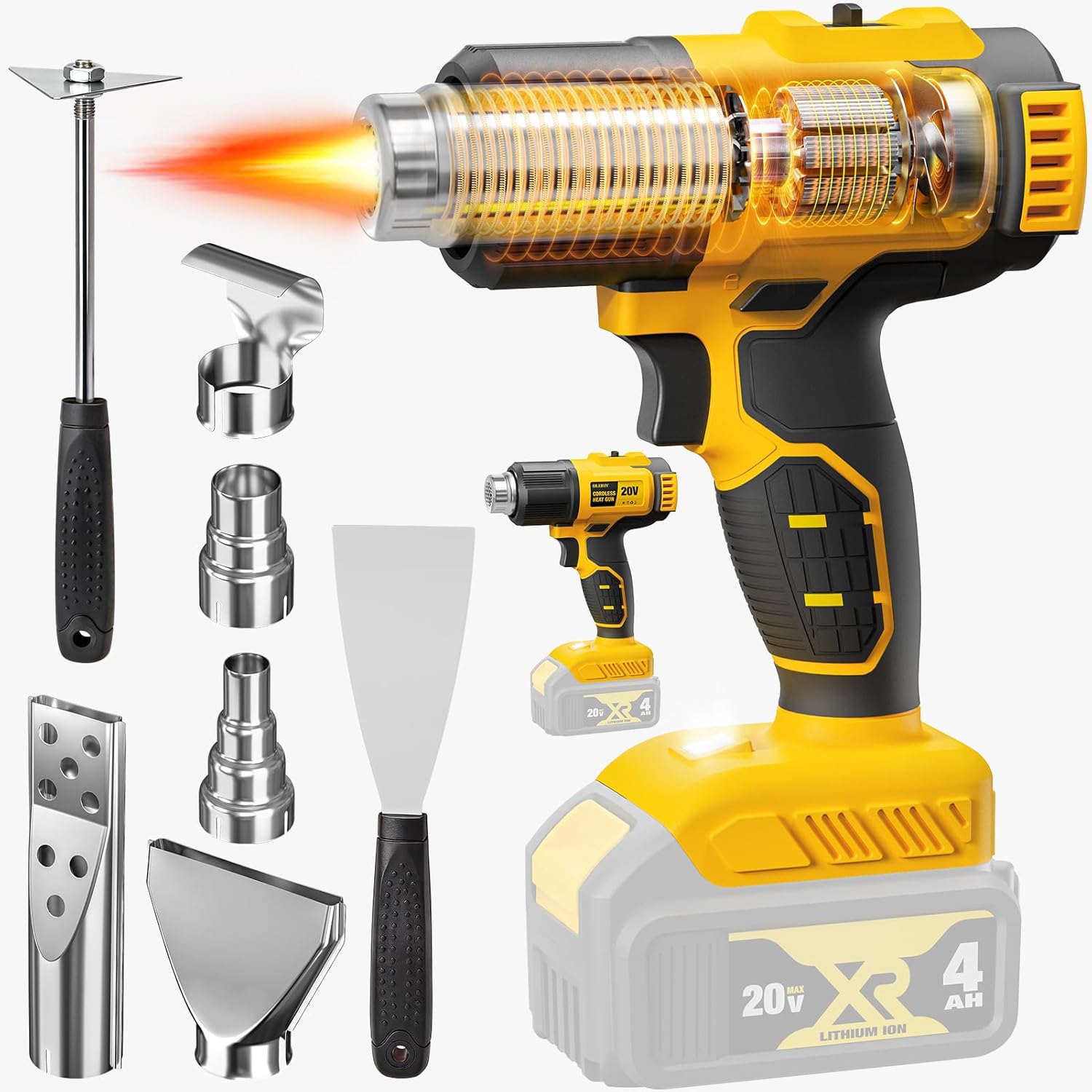Беспроводной термофен, совмест – обзор и цена Cordless Heat Gun For Shrink Tubing