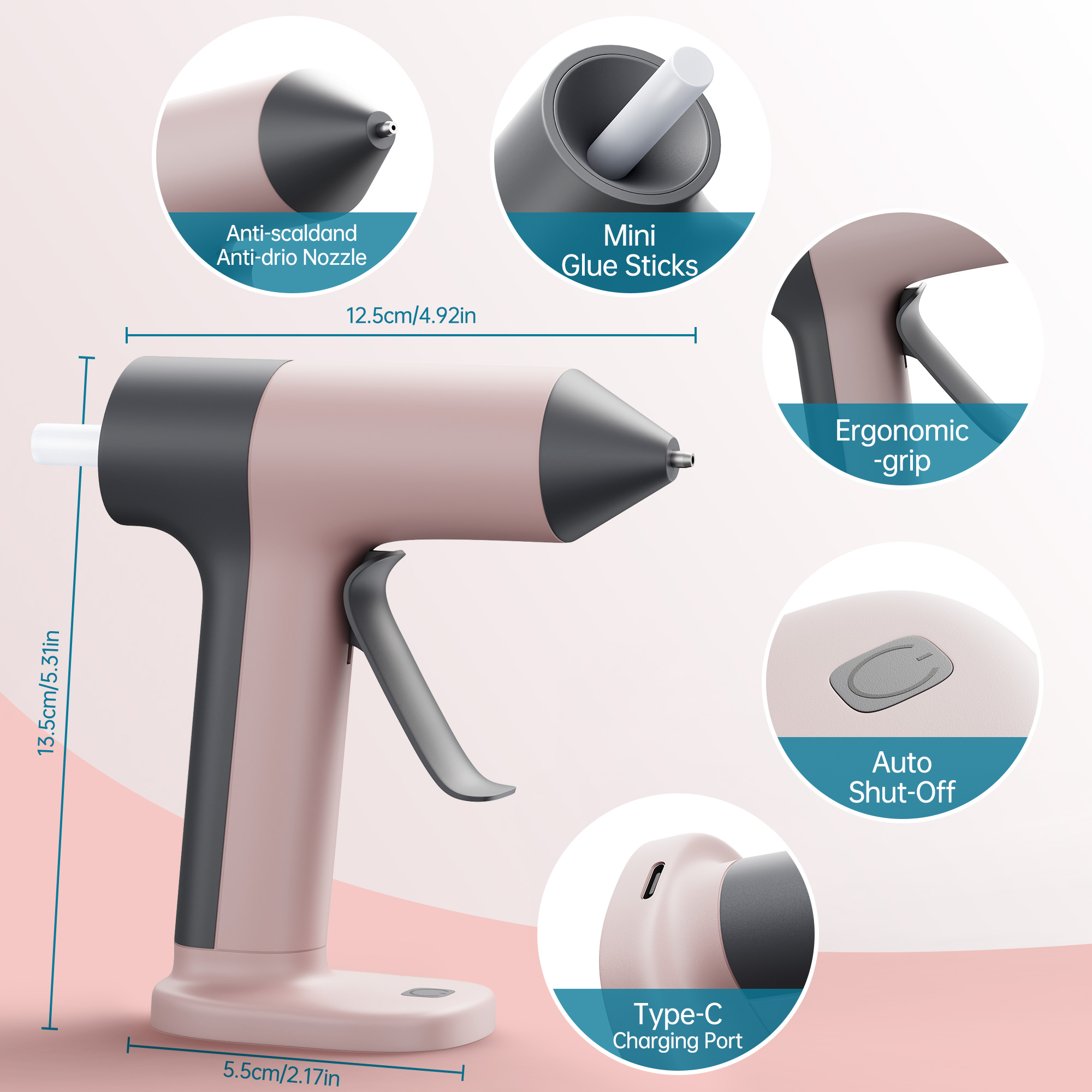Беспроводной клеевой пистолет  – обзор и цена Hot Melt Glue Gun Cordless
